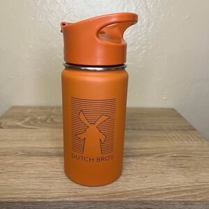 Dutch Bros Orange insulated water bottle hydro flask
